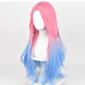 Pink Blue Gradient Wig 29"